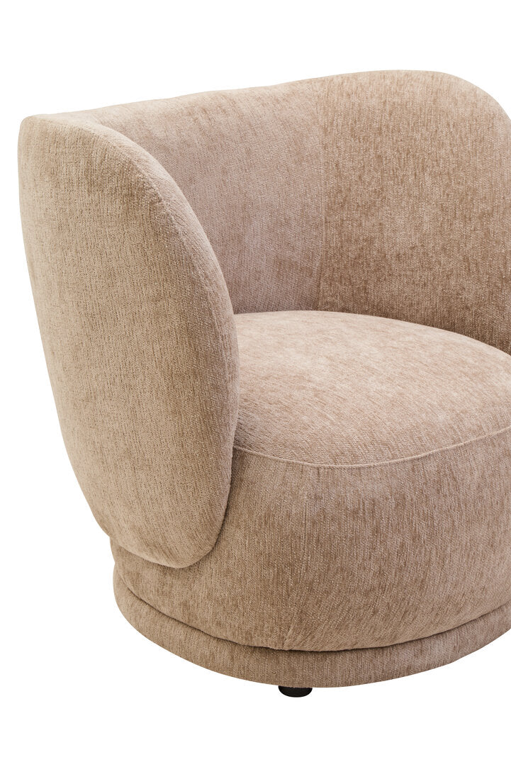 Beige armchair on a white background