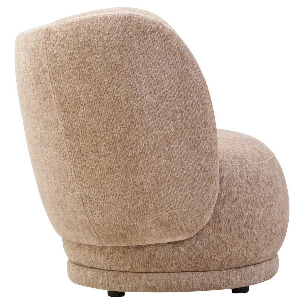 Beige armchair on a white background