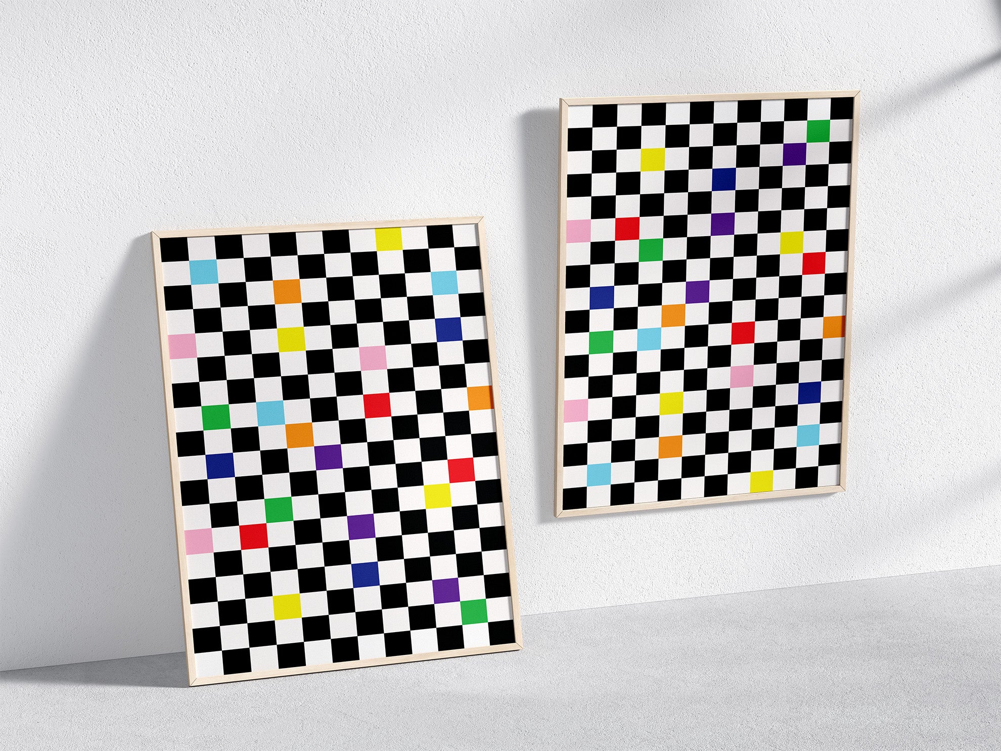 Checkmate Poster in wooden frames