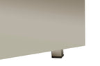Chrome Square Coffee Table on white background