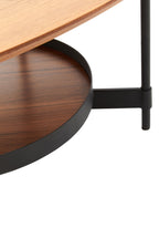 2 tier coffee table on white background