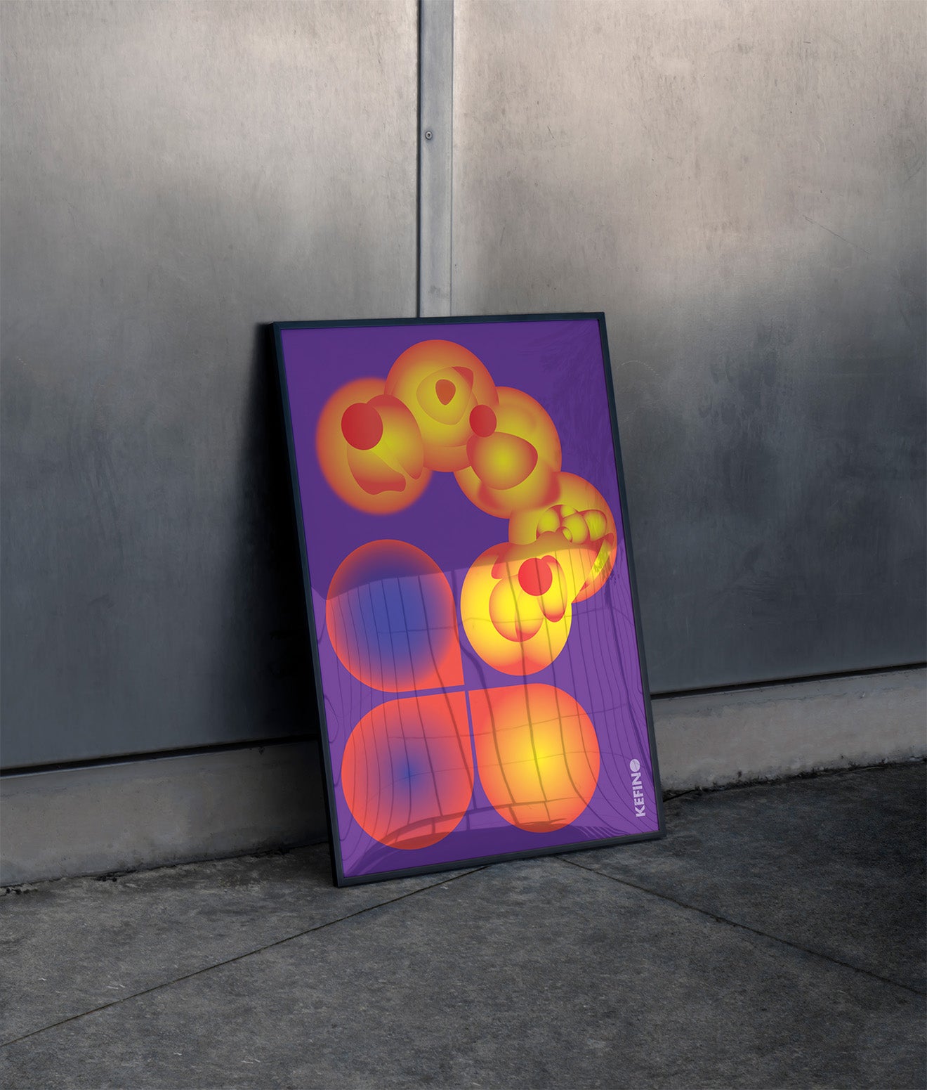 Cosmic_echoes_Poster_in_black_frame