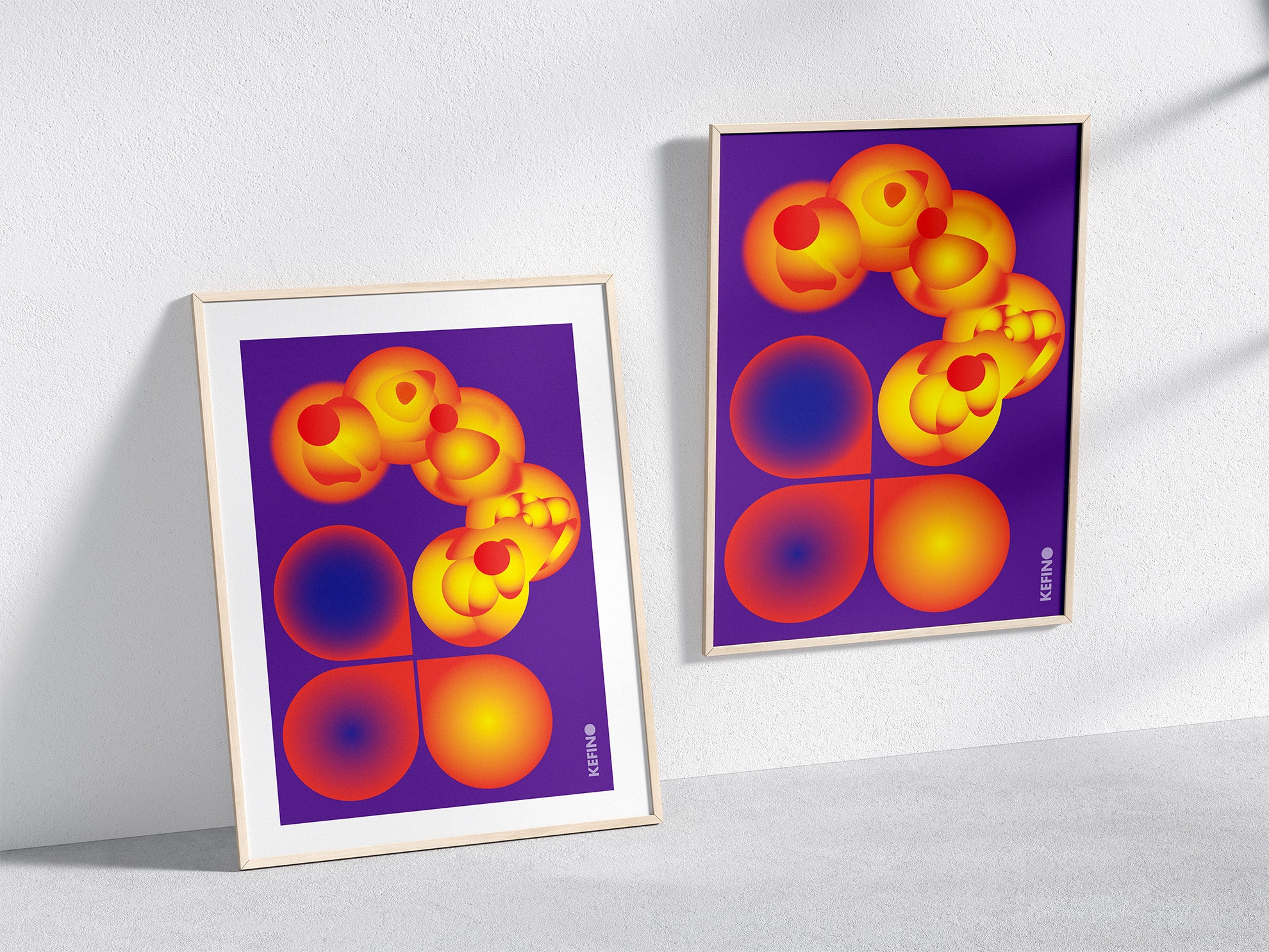 Cosmic_echoes_Poster_in_wooden_frames