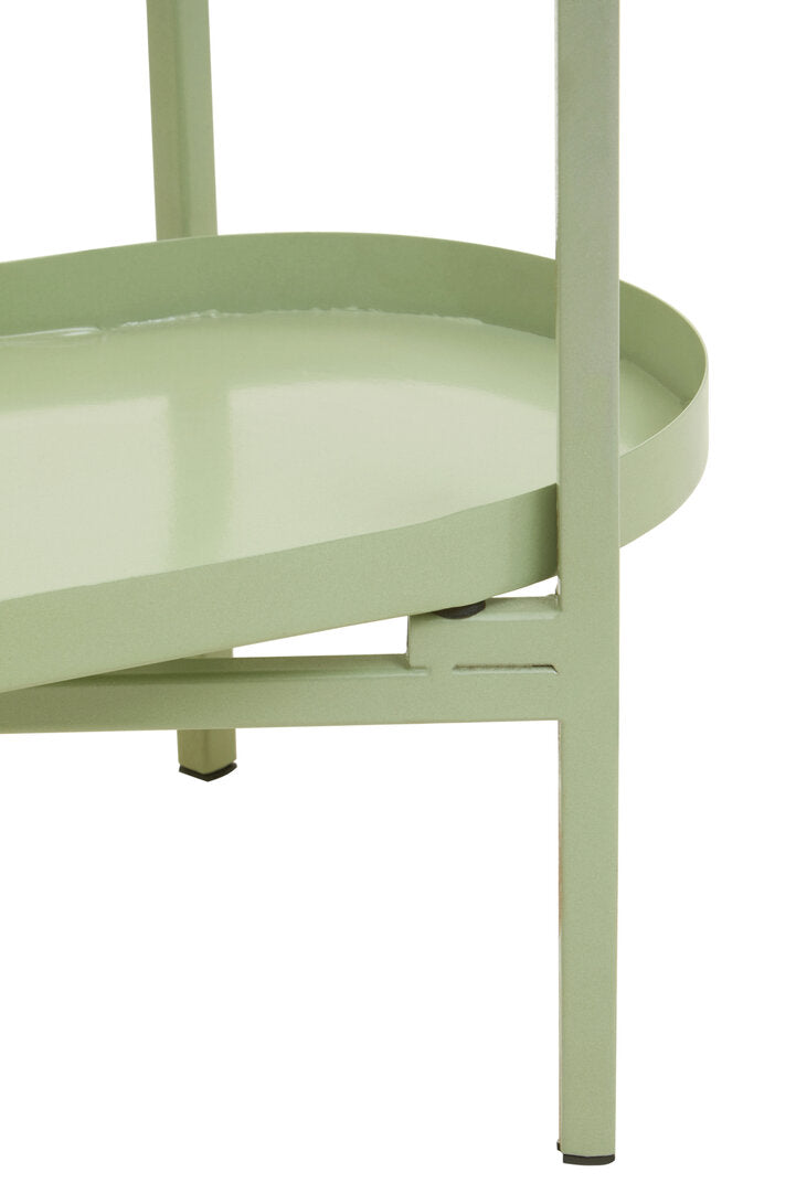 Green Gold Side Table detail on white background