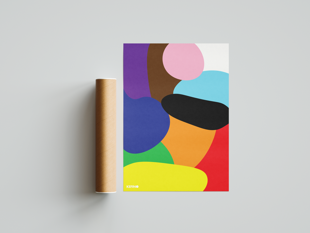 Humanity Rainbow Poster without Frame