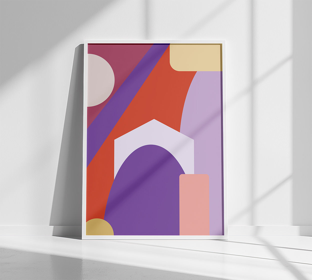 Mi Casa Poster in white frame