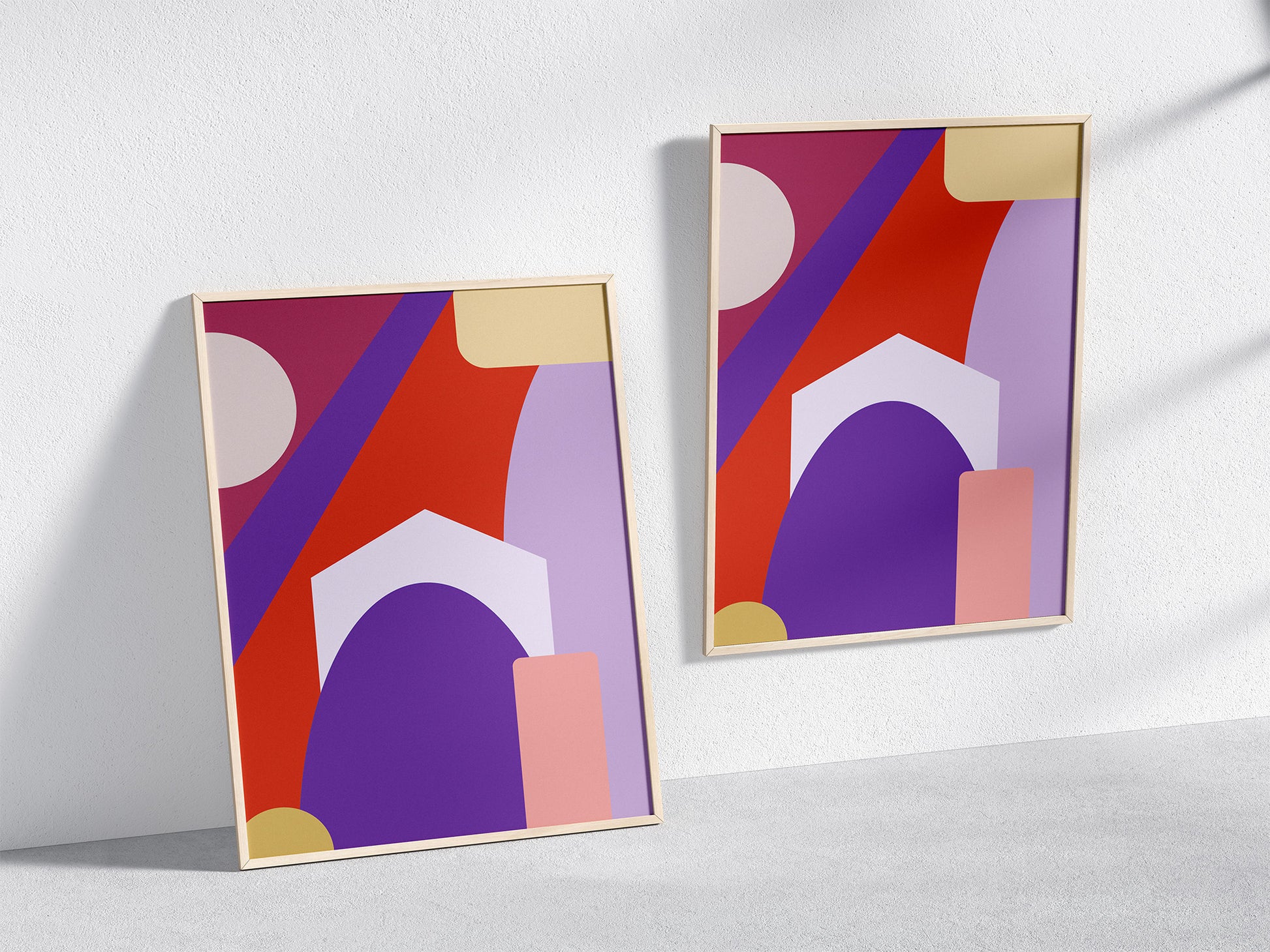 Mi Casa Posters in Wooden Frame