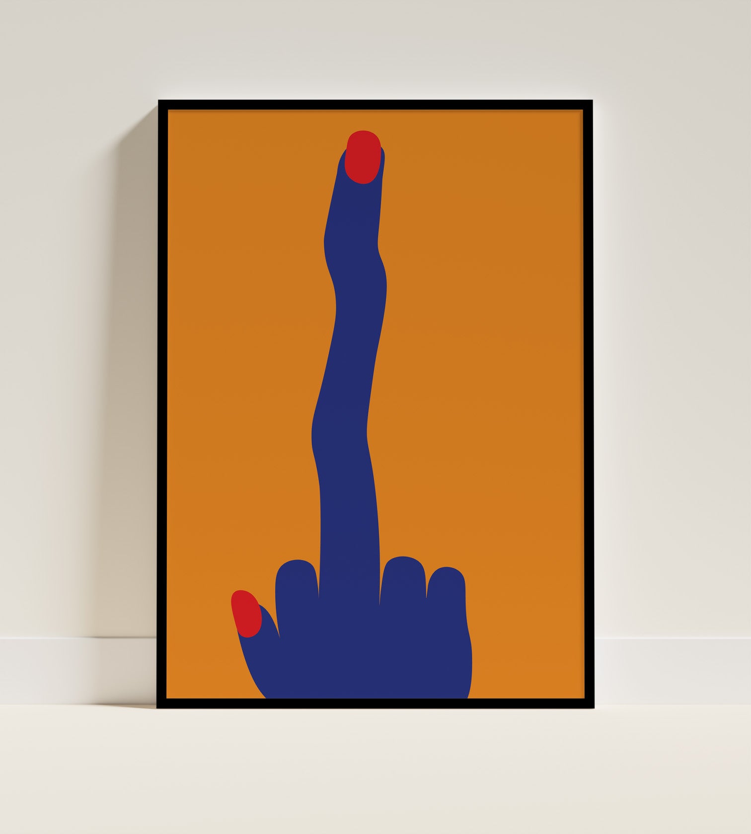 Middle_finger_Poster_in_black_frame_cover