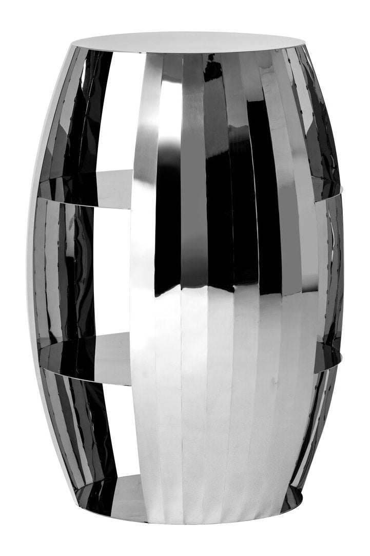 Mirrored Side Table on white background