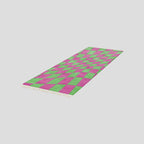 Pink & Green Checkerboard Runner 180x63cm