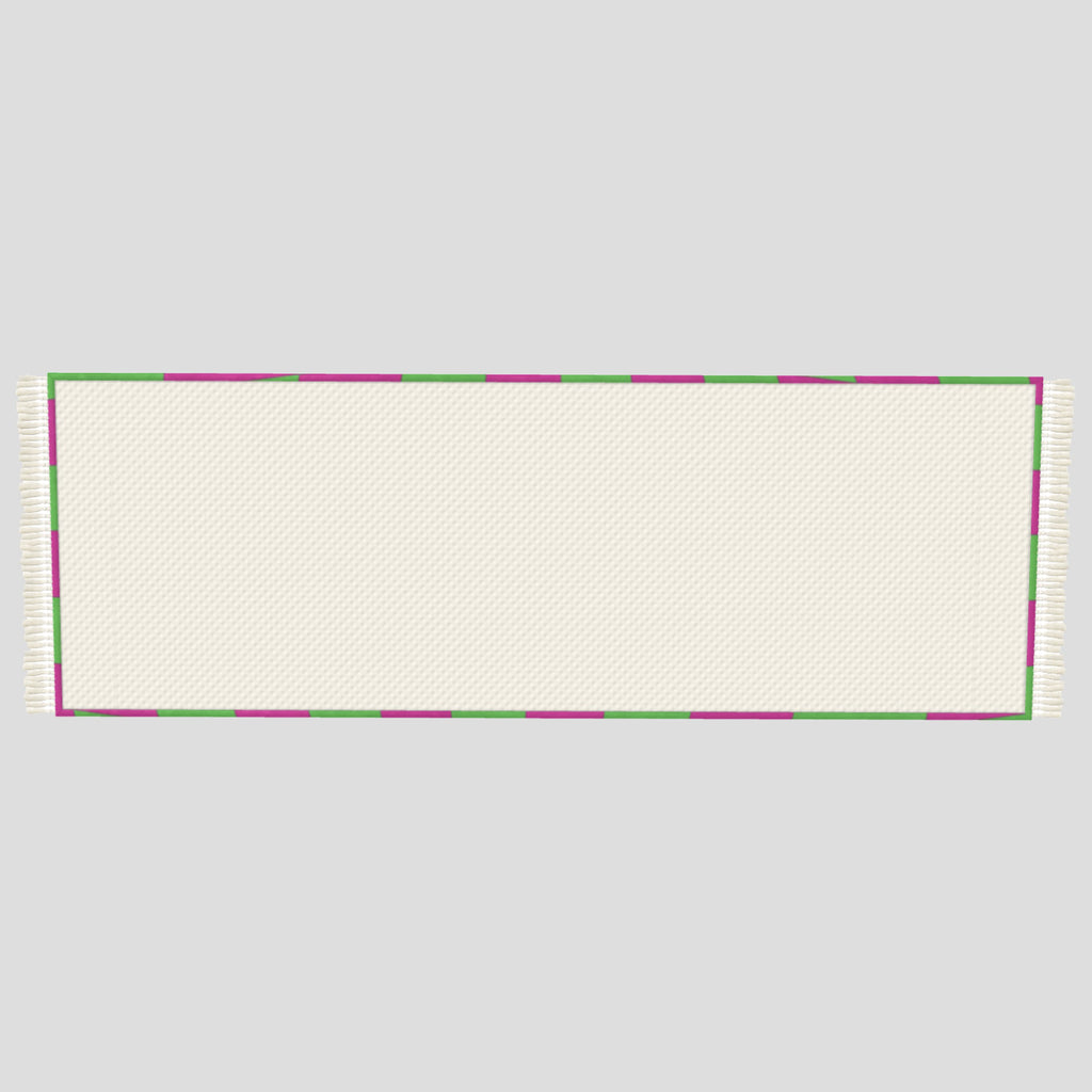 Pink & Green Checkerboard Runner 180x63cm