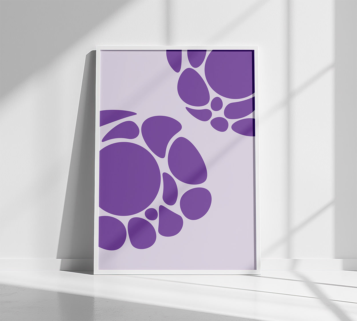 Purple Haze Poster in White Frame