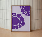 Purple Haze Poster in Wooden Frame