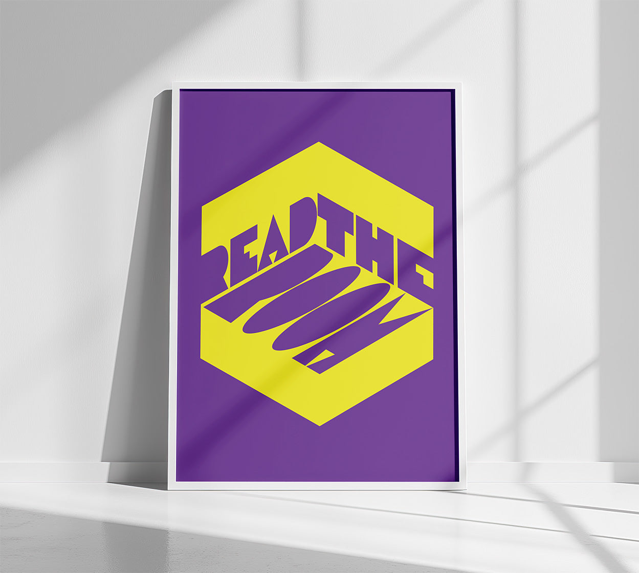 Read_the_room_Poster_in_white_frame