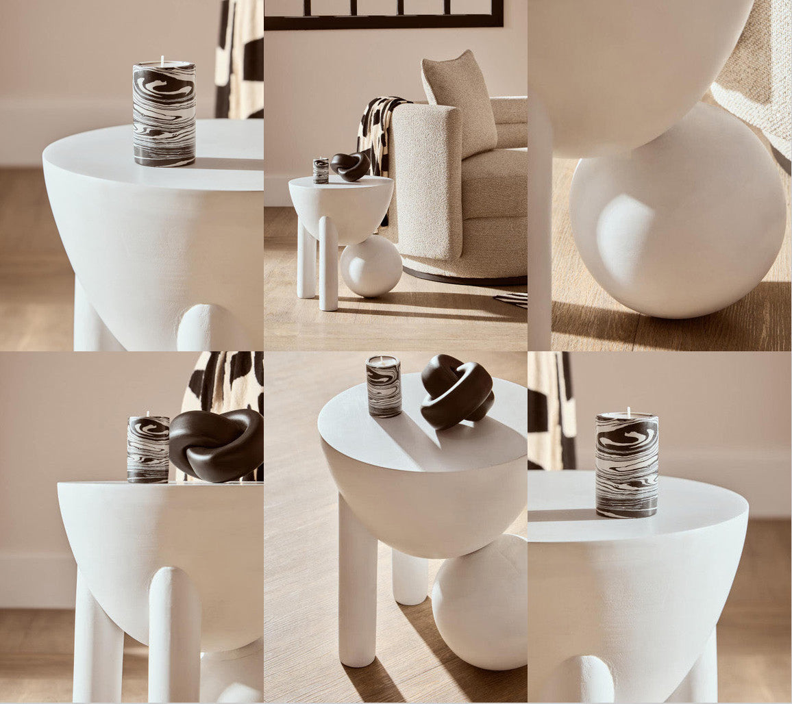 WhiteBallSideTableCollage