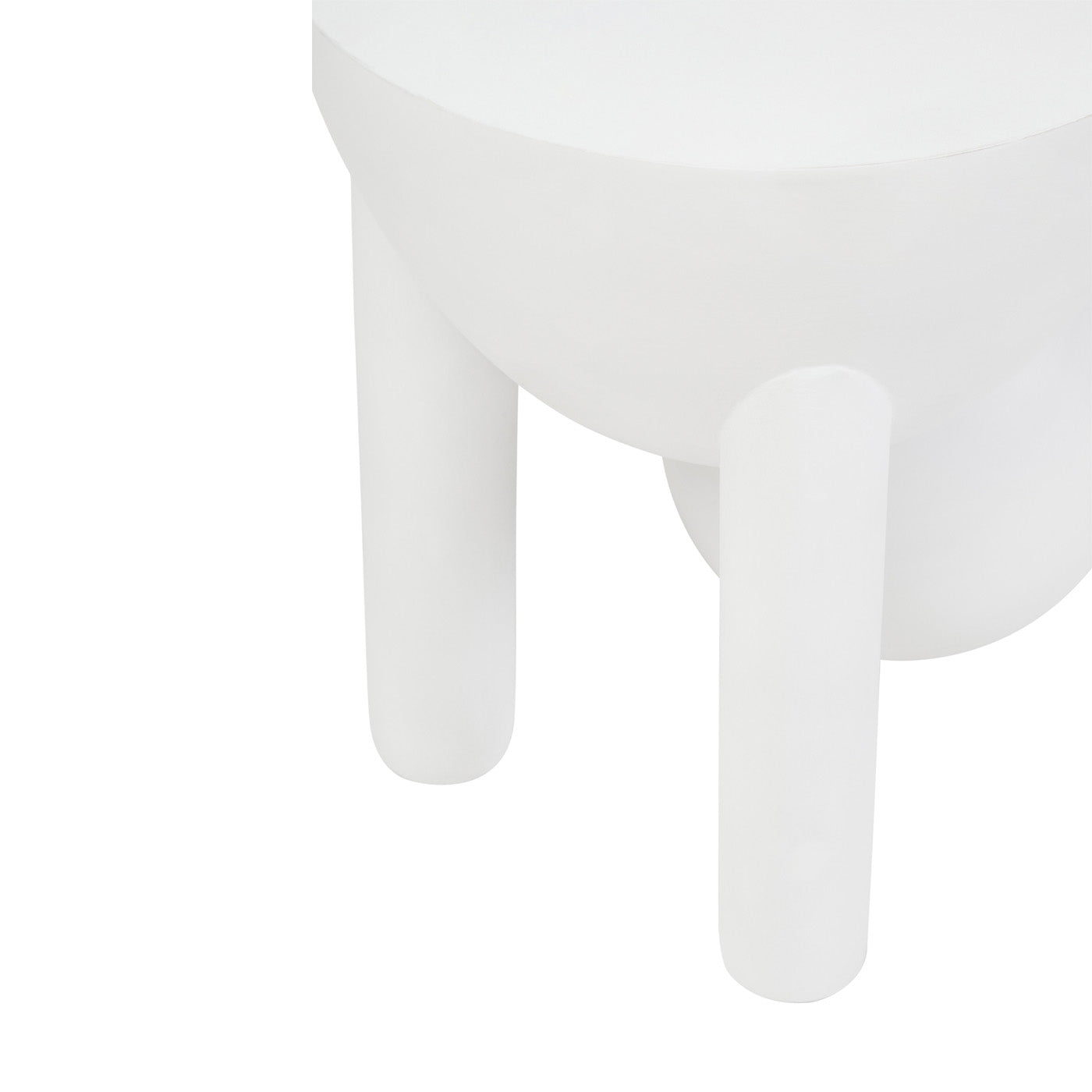 KEFINO White_Ball_Side_Table