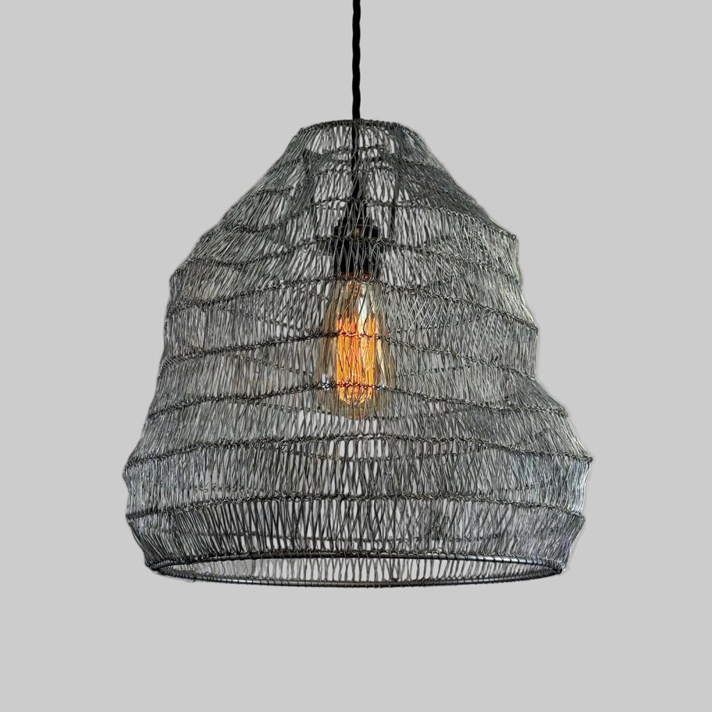 Wire mesh lamp shade