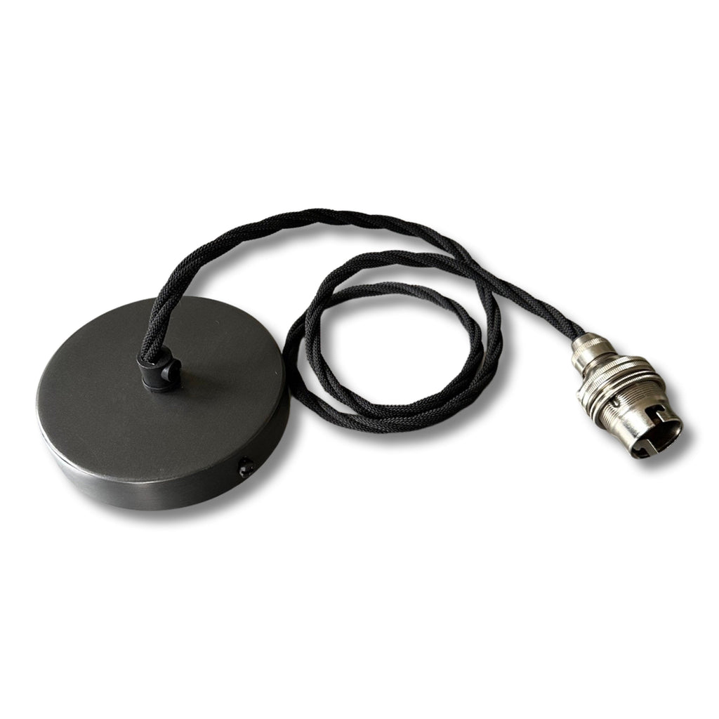 Genuine Tan-Leather, Hand-Stitched Lampshade Pendant Light